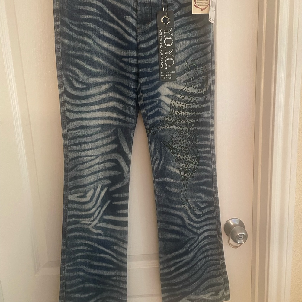 Y2K Animal Printed Denim By Y.O.Y.O Jeans